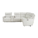  Homelegance Salida 9444HMP*6SCPWH 6 pc Modular Power Reclining Sectional with Power Headrests IMAGE 2