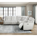  Homelegance Salida 9444HMP*6SCPWH 6 pc Modular Power Reclining Sectional with Power Headrests IMAGE 6
