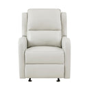  Manufacturer Color_Taupe -- Homelegance Durant Glider Leather Look Recliner IMAGE 1