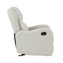  Manufacturer Color_Taupe -- Homelegance Durant Glider Leather Look Recliner IMAGE 3
