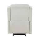  Manufacturer Color_Taupe -- Homelegance Durant Glider Leather Look Recliner IMAGE 4