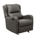  Manufacturer Color_Grey -- Durant 8527GRY-1GD Glider Reclining Chair IMAGE 2