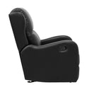  Manufacturer Color_Black -- Durant 8527BLK-1GD Glider Reclining Chair IMAGE 3