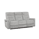  Homelegance Lyndon 9610GY-3 Double Reclining Sofa IMAGE 2