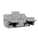  Homelegance Lyndon 9610GY-3 Double Reclining Sofa IMAGE 4