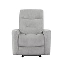 Homelegance Lyndon 9610GY-1 Glider Reclining Chair IMAGE 1