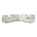  Homelegance Salida 9444HMP*7SCPWH 7 pc Modular Power Reclining Sectional with Power Headrests IMAGE 1