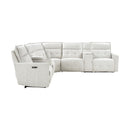  Homelegance Salida 9444HMP*7SCPWH 7 pc Modular Power Reclining Sectional with Power Headrests IMAGE 2
