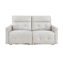  Homelegance Salida 9444HMP-2PWH* Power Double Reclining Love Seat with Power Headrests IMAGE 1