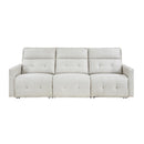  Homelegance Salida 9444HMP-3PWH* Power Double Reclining Sofa with Power Headrests IMAGE 1