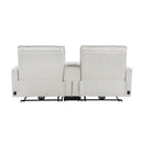  Homelegance Salida 9444HMP-2CNPWH* Power Double Reclining Love Seat with Center Console and Power Headrests IMAGE 3