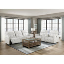  Homelegance Salida 9444HMP-2CNPWH* Power Double Reclining Love Seat with Center Console and Power Headrests IMAGE 7