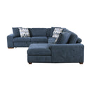  Manufacturer Color_Blue -- Homelegance Raife Fabric 5 pc Sectional IMAGE 4