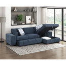  Manufacturer Color_Blue -- Homelegance Raife Fabric 2 pc Sectional IMAGE 10