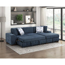  Manufacturer Color_Blue -- Homelegance Raife Fabric 2 pc Sectional IMAGE 11