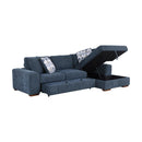  Manufacturer Color_Blue -- Homelegance Raife Fabric 2 pc Sectional IMAGE 6