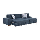  Manufacturer Color_Blue -- Homelegance Raife Fabric 2 pc Sectional IMAGE 7