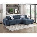  Manufacturer Color_Blue -- Homelegance Raife Fabric 2 pc Sectional IMAGE 9