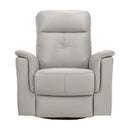  Manufacturer Color_Silver -- Homelegance Swivel Glider Leather Match Recliner IMAGE 1