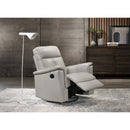  Manufacturer Color_Silver -- Homelegance Swivel Glider Leather Match Recliner IMAGE 6