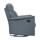  Manufacturer Color_Blue Grey -- Bristow 9620BGY-1 Swivel Glider Reclining Chair IMAGE 3