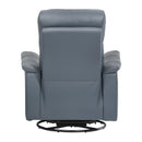  Manufacturer Color_Blue Grey -- Bristow 9620BGY-1 Swivel Glider Reclining Chair IMAGE 4