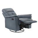  Manufacturer Color_Blue Grey -- Bristow 9620BGY-1 Swivel Glider Reclining Chair IMAGE 5
