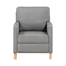  Homelegance Hampstead 8557GY-1PB Push Back Reclining Chair IMAGE 1