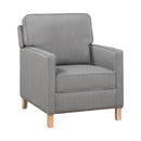 Homelegance Hampstead 8557GY-1PB Push Back Reclining Chair IMAGE 2