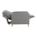  Homelegance Hampstead 8557GY-1PB Push Back Reclining Chair IMAGE 6