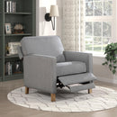  Homelegance Hampstead 8557GY-1PB Push Back Reclining Chair IMAGE 8