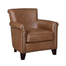  Manufacturer Color_Brown -- Homelegance Braintree Stationary Leather Accent Chair IMAGE 2