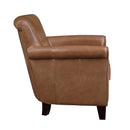  Manufacturer Color_Brown -- Homelegance Braintree Stationary Leather Accent Chair IMAGE 3