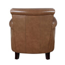 Manufacturer Color_Brown -- Homelegance Braintree Stationary Leather Accent Chair IMAGE 4