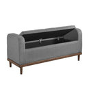  Homelegance Brigitte 4590GY Lift Top Storage Bench IMAGE 3