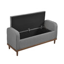  Homelegance Brigitte 4590GY Lift Top Storage Bench IMAGE 4