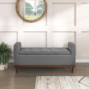  Homelegance Brigitte 4590GY Lift Top Storage Bench IMAGE 5