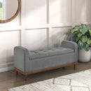  Homelegance Brigitte 4590GY Lift Top Storage Bench IMAGE 6