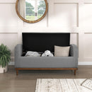 Homelegance Brigitte 4590GY Lift Top Storage Bench IMAGE 7