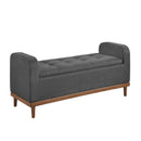  Homelegance Brigitte 4590DG Lift Top Storage Bench IMAGE 2