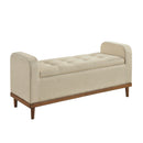  Homelegance Brigitte 4590BR Lift Top Storage Bench IMAGE 2