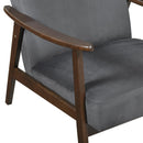  Manufacturer Color_Dark Grey -- Homelegance Landers Stationary Fabric Accent Chair IMAGE 5