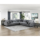  Manufacturer Color_Grey -- Homelegance Traverse Fabric 5 pc Sectional IMAGE 12