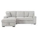  Homelegance Marsh 9633MNB*2LC2R 2 pc Sectional with Pull-out Bed, Left Chaise and Hidden Storage IMAGE 1