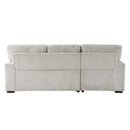  Homelegance Marsh 9633MNB*2LC2R 2 pc Sectional with Pull-out Bed, Left Chaise and Hidden Storage IMAGE 5