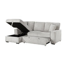  Homelegance Marsh 9633MNB*2LC2R 2 pc Sectional with Pull-out Bed, Left Chaise and Hidden Storage IMAGE 6