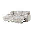  Homelegance Marsh 9633MNB*2LC2R 2 pc Sectional with Pull-out Bed, Left Chaise and Hidden Storage IMAGE 7