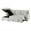  Homelegance Marsh 9633MNB*2LC2R 2 pc Sectional with Pull-out Bed, Left Chaise and Hidden Storage IMAGE 8