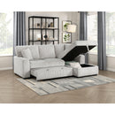  Homelegance Marsh 9633MNB*22LRC 2 pc Sectional with Pull-out Bed, Right Chaise and Hidden Storage IMAGE 10