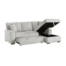  Homelegance Marsh 9633MNB*22LRC 2 pc Sectional with Pull-out Bed, Right Chaise and Hidden Storage IMAGE 6